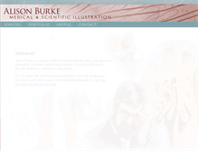 Tablet Screenshot of alison-burke.com